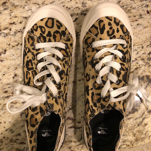rocket dog leopard sneakers